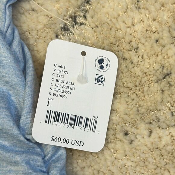 Free People Movement X HATCH Right On Run Layer Large Top Light Blue Maternity - Picture 6 of 6